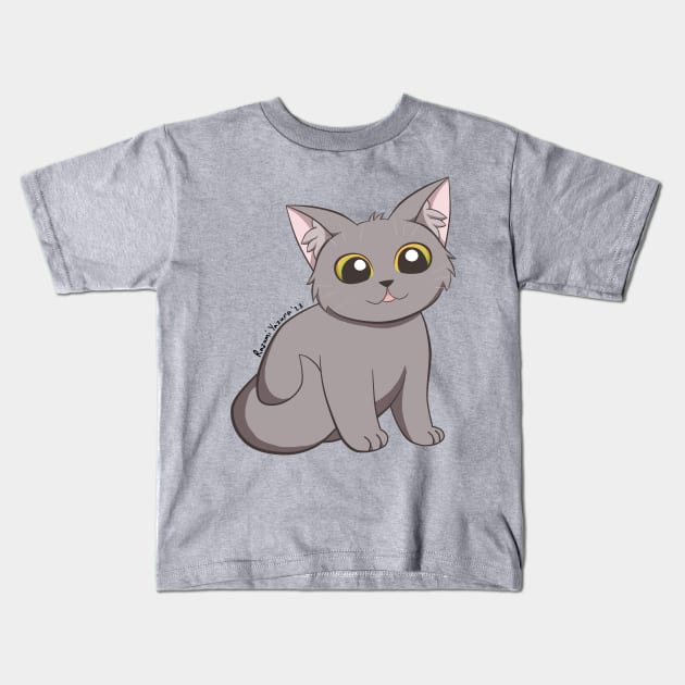 Amarah Kitty Kids T-Shirt by Razumi Yazura